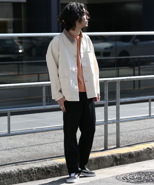 URBAN RESEARCH Sonny Label（アーバンリサーチサニーレーベル）の「衿切替カバーオールジャケット（その他・メンズ・インディゴ/カーキ/オフ・M/L）」の6枚目の写真