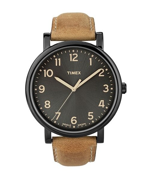 TIMEX(タイメックス)の「Timex® 'Easy Reader' Leather Strap Watch, 42mm(アナログ腕時計・Brown)」の2枚目の写真