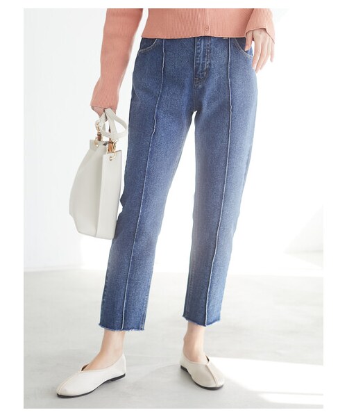 Green　Parks（グリーンパークス）の「・SUGAR SPOON センターラインデニムパンツ（パンツ・インディゴ/ライトインディゴ・F）」の19枚目の写真