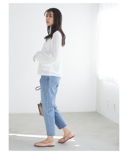 Green　Parks（グリーンパークス）の「・SUGAR SPOON センターラインデニムパンツ（パンツ・インディゴ/ライトインディゴ・F）」の6枚目の写真