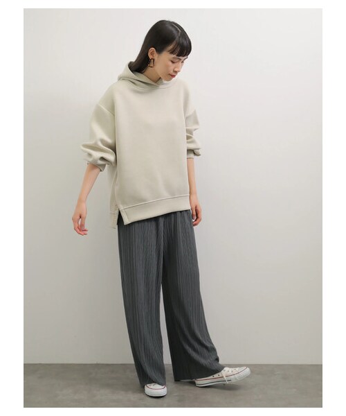 AMERICAN HOLIC(アメリカンホリック)の「プリーツワイドパンツ(パンツ・チャコールグレー/ライトベージュ/モカ・M/L)」の17枚目の写真