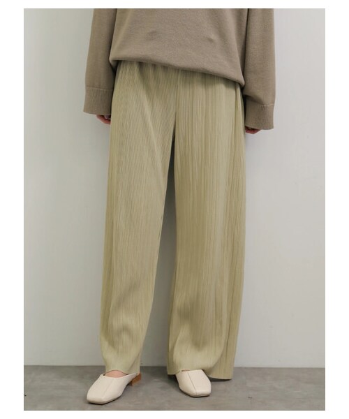 AMERICAN HOLIC(アメリカンホリック)の「プリーツワイドパンツ(パンツ・チャコールグレー/ライトベージュ/モカ・M/L)」の4枚目の写真