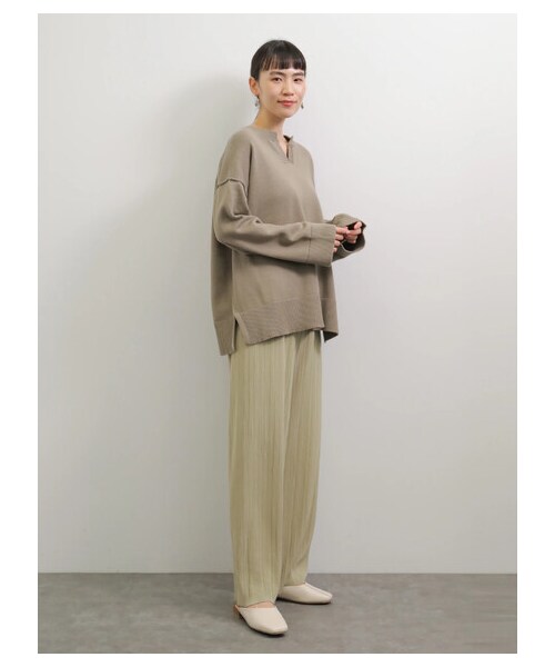 AMERICAN HOLIC(アメリカンホリック)の「プリーツワイドパンツ(パンツ・チャコールグレー/ライトベージュ/モカ・M/L)」の21枚目の写真