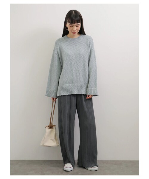 AMERICAN HOLIC(アメリカンホリック)の「プリーツワイドパンツ(パンツ・チャコールグレー/ライトベージュ/モカ・M/L)」の11枚目の写真