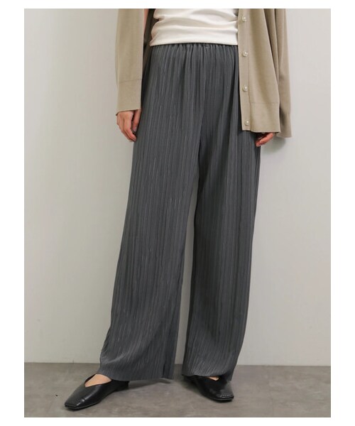 AMERICAN HOLIC(アメリカンホリック)の「プリーツワイドパンツ(パンツ・チャコールグレー/ライトベージュ/モカ・M/L)」の1枚目の写真