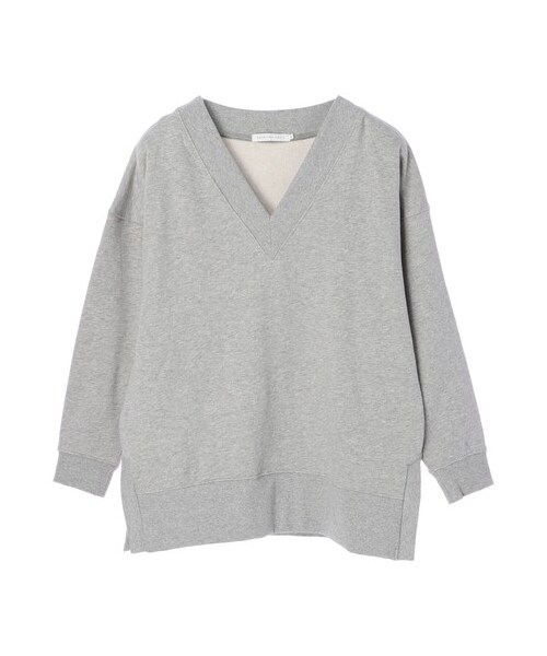 AMERICAN HOLIC(アメリカンホリック)の「Vネックドロップショルダー裏毛プルオーバー(トップス・アイボリー/オフホワイト/杢ライトグレー/ブルー/ネイビー・M/L)」の8枚目の写真