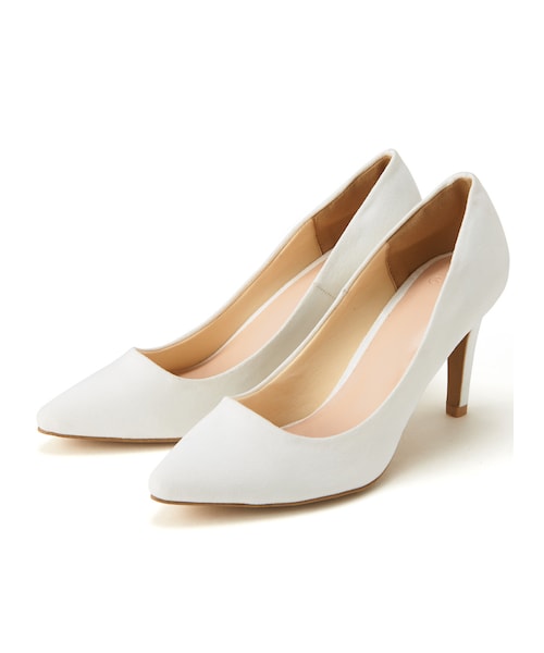 GRL（グレイル）の「ポインテッドトゥスエードパンプス（パンプス・レディース・ベージュ/アイボリー・24.5）」の2枚目の写真