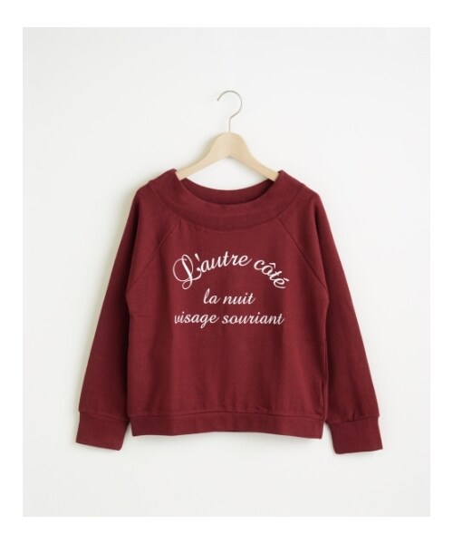 MAJESTIC LEGON（マジェスティックレゴン）の「∞裏毛ロゴプルオーバー（トップス・レディース・ボルドー/アイボリー/ネイビー/グレー・Free）」の5枚目の写真