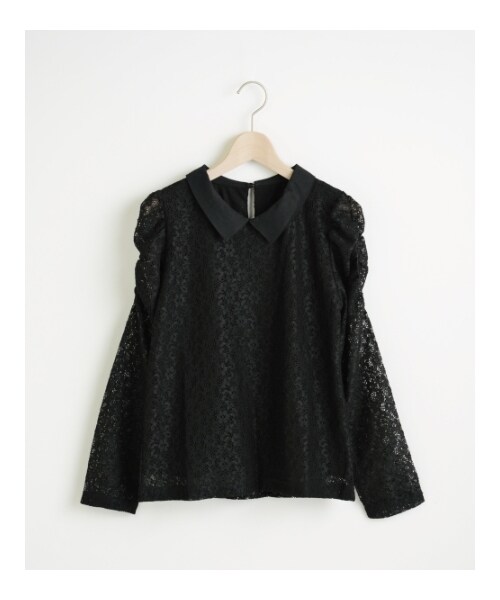 MAJESTIC LEGON(マジェスティックレゴン)の「∞衿つきレースプルオーバー(トップス・レディース・アイボリー柄/アイボリー/ブラック・Free)」の7枚目の写真