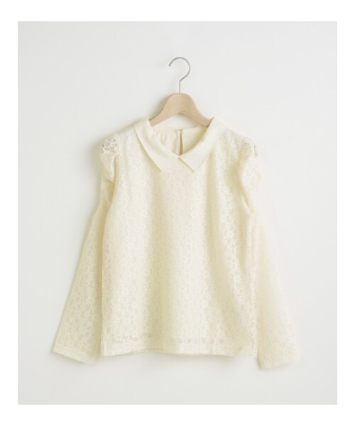 MAJESTIC LEGON(マジェスティックレゴン)の「∞衿つきレースプルオーバー(トップス・レディース・アイボリー柄/アイボリー/ブラック・Free)」の6枚目の写真