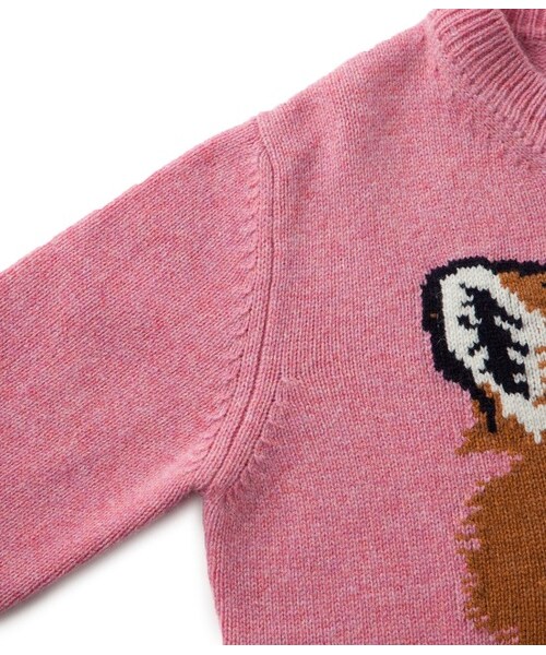 Maison Kitsune（メゾンキツネ）の「【先行受注】FOX HEAD PULLOVER（トップス・レディース・グレー/モスグリーン/ピンク系・S）」の7枚目の写真