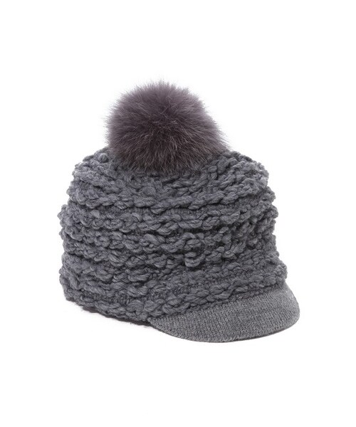 ADAM ET ROPE'（アダムエロペ）の「【Bertini】（帽子・レディース・ブラック/グレー・M）」の2枚目の写真