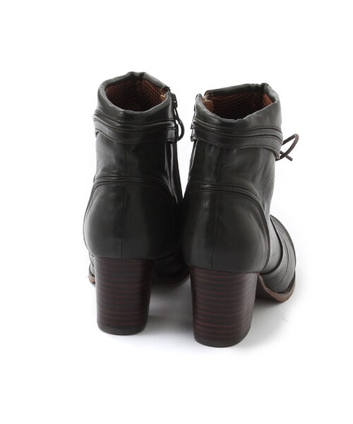 mysty woman（ミスティウーマン）の「折り返しレースアップブーティ（シューズ・レディース・グレー/ブラウン/ブラック・M/L）」の5枚目の写真