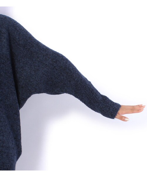 laboratory work(ラボラトリーワーク)の「アルパカウールドルマントッパーカーディガン(トップス・レディース・グレー系/キャメル/ネイビー・M)」の12枚目の写真
