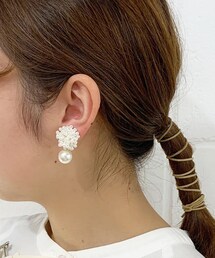 Lattice | 下がりパールイヤリング(イヤリング)