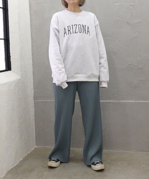 Sheson（シーズン）の「’ARIZONA’ロゴスウェットPO（スウェット・レディース・グレー/ライトグレー・FREE）」の4枚目の写真