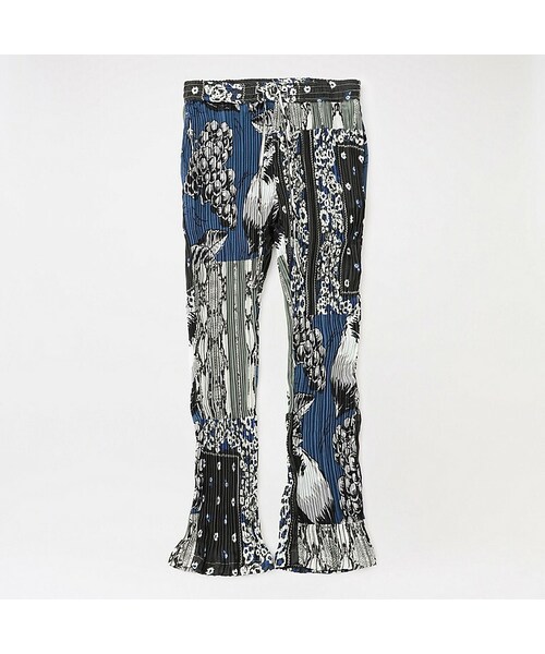 NOMA t.d.【Patchwork Bloc Pants】 NOMA t.d. Multicolor Patchwork Trousers NOMA t.d.
