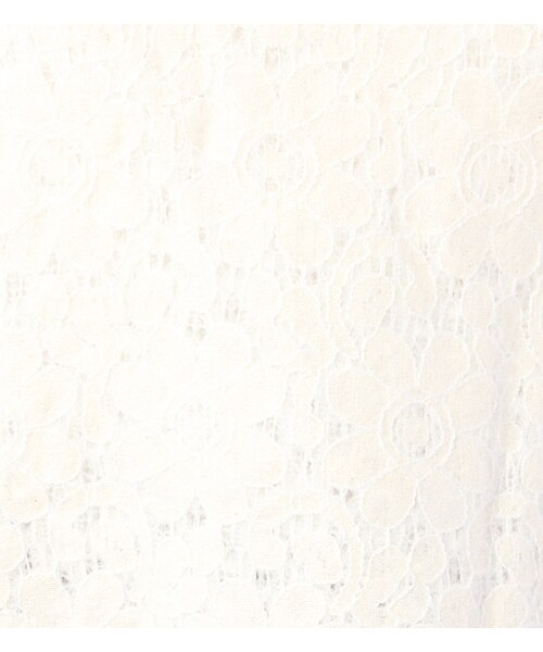 PAGEBOY(ページボーイ)の「起毛レース使いバックボタンカットソー(トップス・レディース・オフホワイト/ブラック/ネイビー)」の10枚目の写真