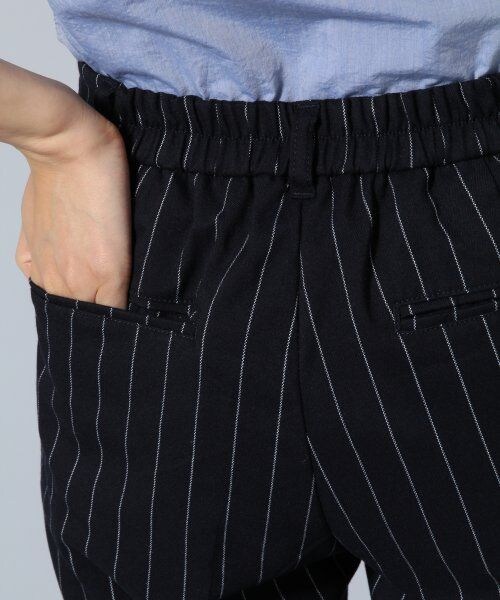 BLISS POINT Womens(ブリスポイント ウイメンズ)の「【Sサイズ展開アイテム】TRPUトラウザー(パンツ・レディース・キャメル/ネイビー/チェック/ストライプ・S/M/L)」の10枚目の写真