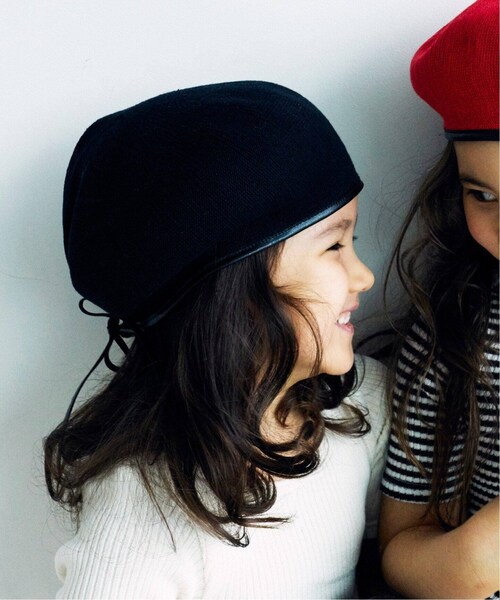 IENA(イエナ)の「別注ベレー帽 kids(56cm)◆(帽子・ブラック/(001)/フリー/在庫なし)」の1枚目の写真
