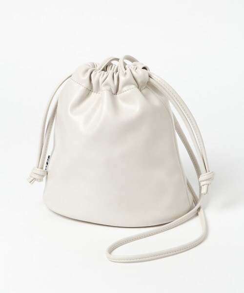 PAGEBOY（ページボーイ）の「【PAGEBOYLIM】レザーキンチャクバック【WEB先行予約アイテム】（バッグ・レディース・ブラック/オフホワイト・なし）」の3枚目の写真