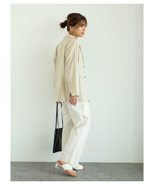 Green　Parks（グリーンパークス）の「綿麻バイオベーカーパンツ（パンツ・ナチュラル・M/L）」の3枚目の写真