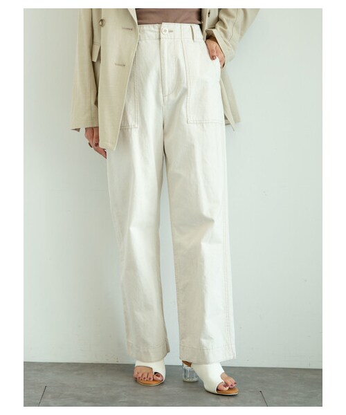 Green　Parks（グリーンパークス）の「綿麻バイオベーカーパンツ（パンツ・ナチュラル・M/L）」の9枚目の写真