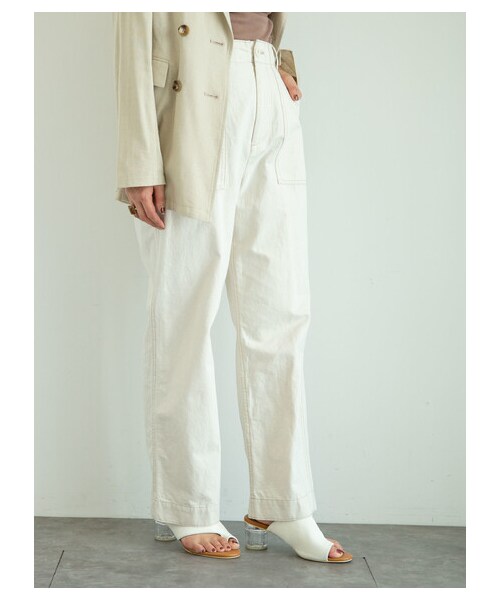 Green　Parks（グリーンパークス）の「綿麻バイオベーカーパンツ（パンツ・ナチュラル・M/L）」の6枚目の写真