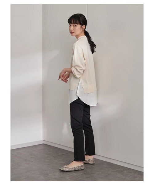 earth music&ecology(アースミュージックアンドエコロジー)の「<WEB限定大きな・小さなサイズ>スキスキスキニー(BK)(パンツ・ブラック・XS/XL)」の4枚目の写真