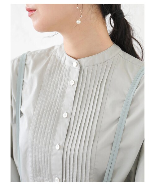 earth music&ecology(アースミュージックアンドエコロジー)の「<WEB限定大きな・小さなサイズ>SET2点 ジャンスカ+ピンタックシャツ(ワンピース/ドレス・ベージュ/ミント/ラベンダー・F/XS/L)」の10枚目の写真