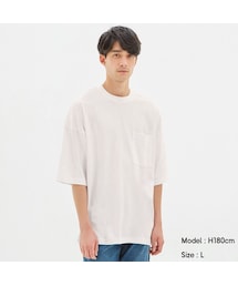 GU | ルーズフィットT(5分袖)(トップス)