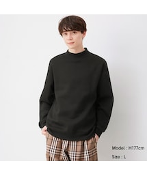 GU | スウェットモックネックシャツ(長袖)(トップス)