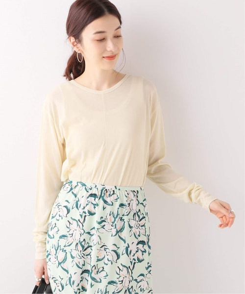 IENA - イエナ IENA ☆コットン シアー プルオーバー ブラウス 日本製 アイボリー IENA（イエナ）の「コットンシアープルオーバー（）」 - WEAR