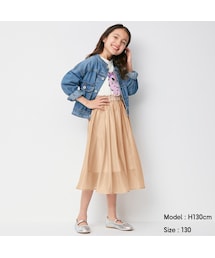 GU（ジーユー）の「GIRLSイージーフレアスカート（スカート・キッズ）」