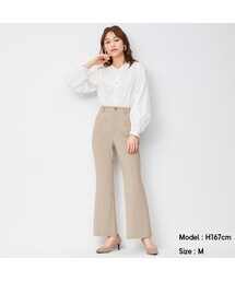 GU | カットソーカラーフレアスラックス(パンツ)