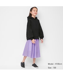 GU（ジーユー）の「GIRLSイージーフレアスカート(ドット)（スカート・キッズ）」