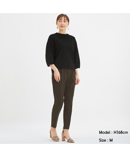 GU(ジーユー)の「ストレッチテーパードパンツ(テーパードパンツ・レディース・GCL3131・GML003)」の1枚目の写真
