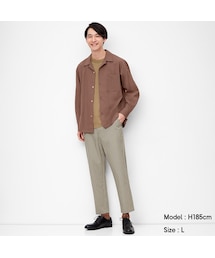 GU | イージーアンクルパンツ(ストライプ)(パンツ)