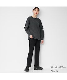 GU（ジーユー）の「リブスリムストレートパンツQ（その他）」 - WEAR