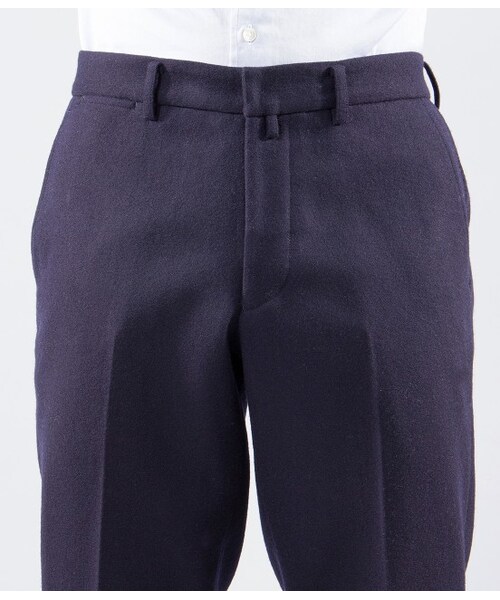 LE JUN（ルジュン）の「【先行受注】ストレッチウールパンツ（パンツ・メンズ・ネイビー・S/M/L）」の5枚目の写真