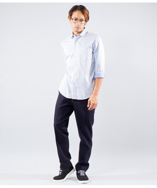 LE JUN（ルジュン）の「【先行受注】ストレッチウールパンツ（パンツ・メンズ・ネイビー・S/M/L）」の10枚目の写真