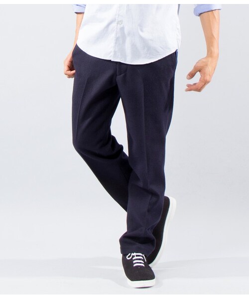 LE JUN（ルジュン）の「【先行受注】ストレッチウールパンツ（パンツ・メンズ・ネイビー・S/M/L）」の2枚目の写真