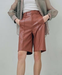 city | レザーコーティングショーツ(パンツ)