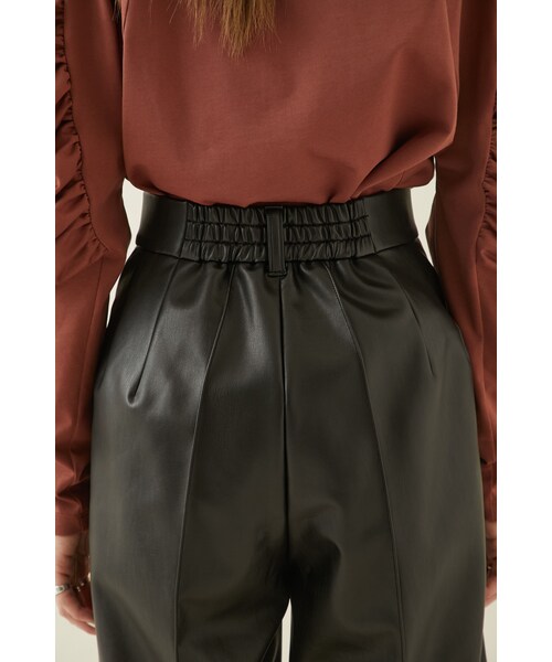 city(シティ)の「レザーコーティングショーツ(パンツ・レディース・BLACK/BROWN・1/2)」の20枚目の写真