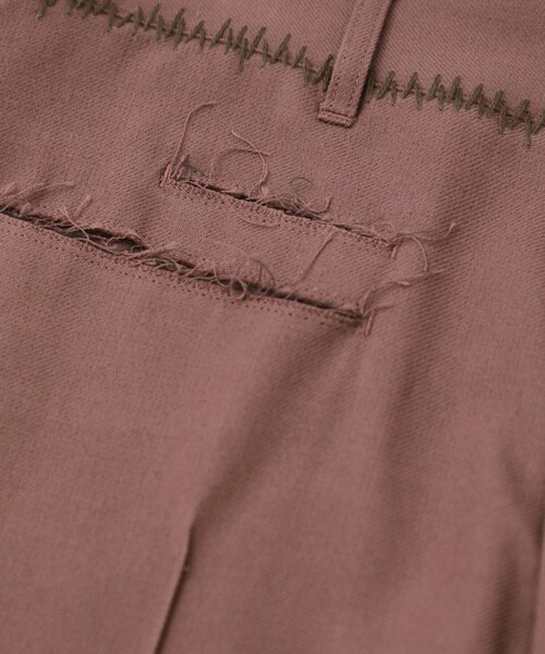 BED J.W. FORD（ベッドフォード）の「Distortion lapel double-jacket（パンツ・メンズ・BLACK/PURPLE・0/1）」の4枚目の写真