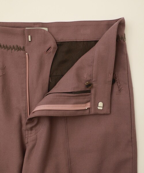 BED J.W. FORD（ベッドフォード）の「Distortion lapel double-jacket（パンツ・メンズ・BLACK/PURPLE・0/1）」の5枚目の写真