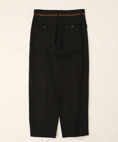 BED J.W. FORD（ベッドフォード）の「Distortion lapel double-jacket（パンツ・メンズ・BLACK/PURPLE・0/1）」の17枚目の写真