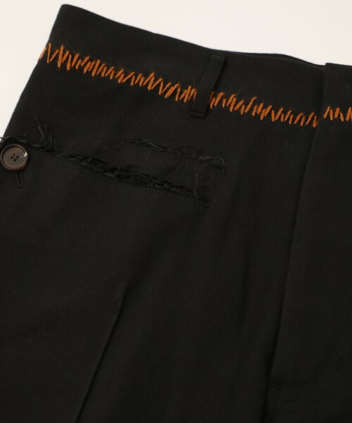 BED J.W. FORD（ベッドフォード）の「Distortion lapel double-jacket（パンツ・メンズ・BLACK/PURPLE・0/1）」の13枚目の写真