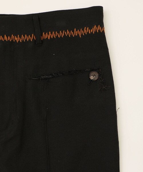 BED J.W. FORD（ベッドフォード）の「Distortion lapel double-jacket（パンツ・メンズ・BLACK/PURPLE・0/1）」の12枚目の写真