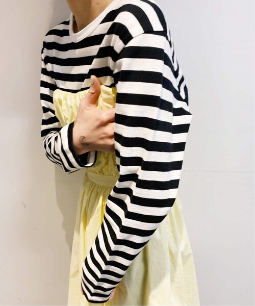 Charles Chaton（シャルルシャトン）の「フレンチボーダーTシャツ